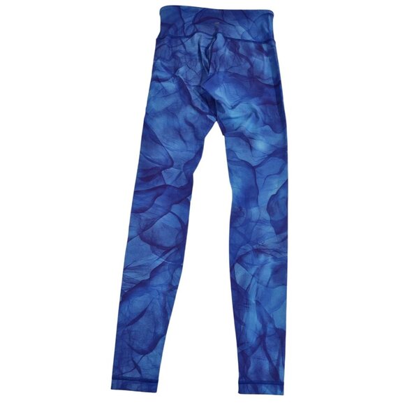 Worn Once! Lululemon Wunder Under Pant Leggings Midnight Tulle Blue Sz 6 Rare - Picture 5 of 6